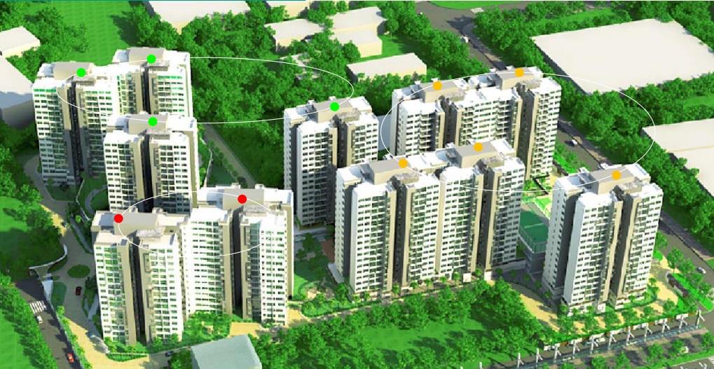 Apartment on Highway 13 Overall plan of 3 phases The Habitat Binh Duong apartment project