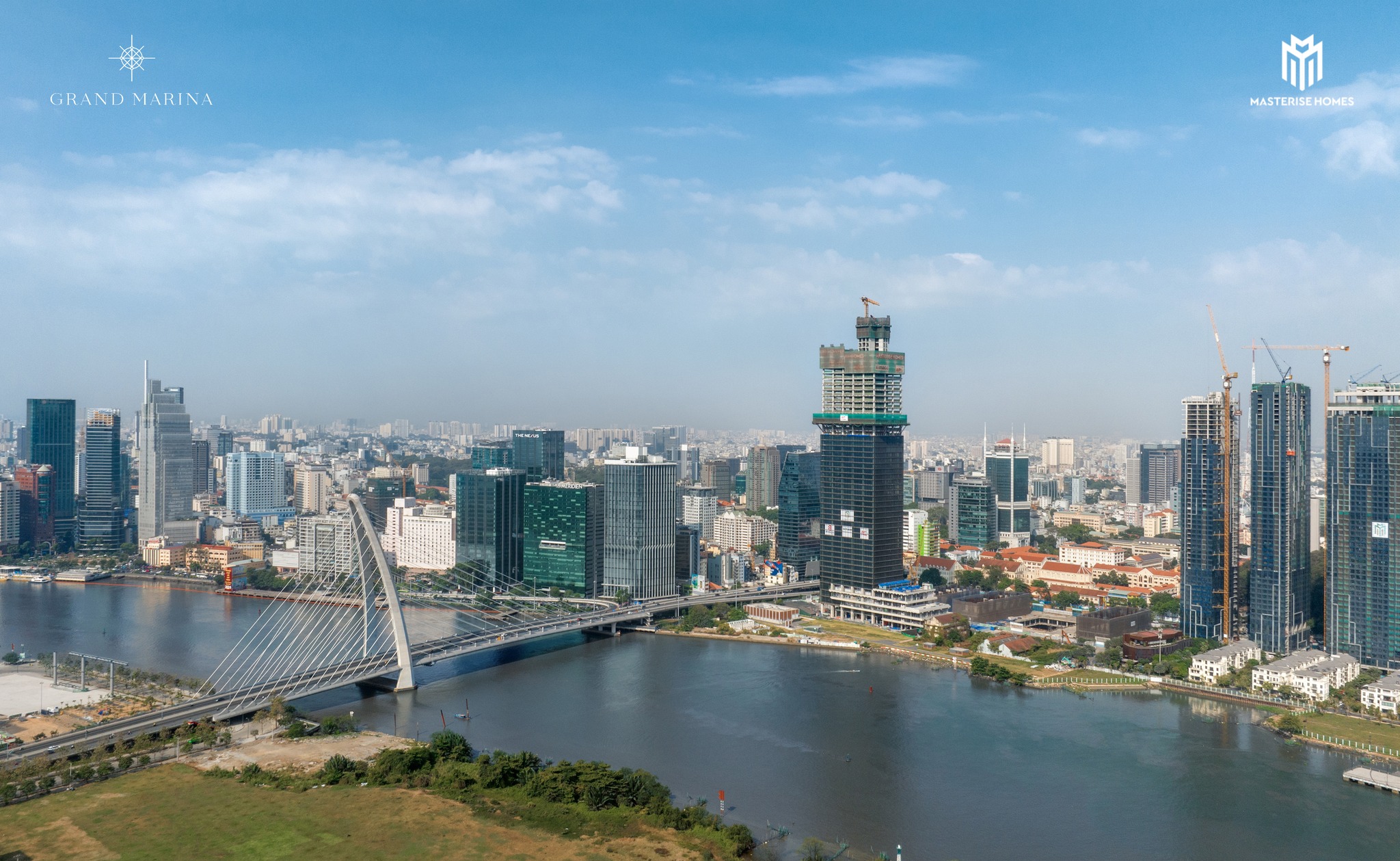 Cập nhật tiến độ Grand Marina Saigon và Marina Central Tower tháng 2 năm 2024