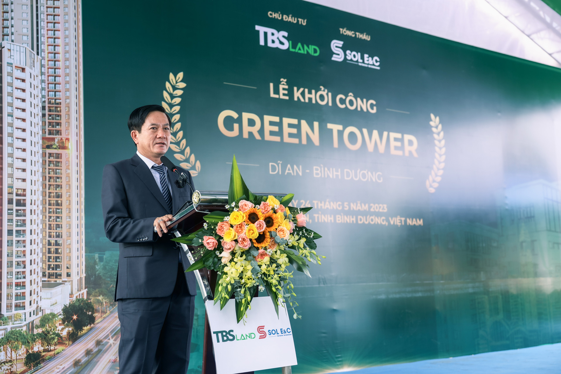 TBS Land - SOL E&C: Lễ động thổ khởi công dự án Green Tower ( Green Square )